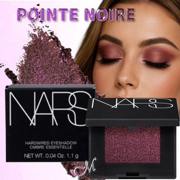 NARS Hardwired Eyeshadow* ~ 5343 POINTE NOIRE (Dark Plum Shimmer) 0.4 oz NIB - Picture 1 of 10
